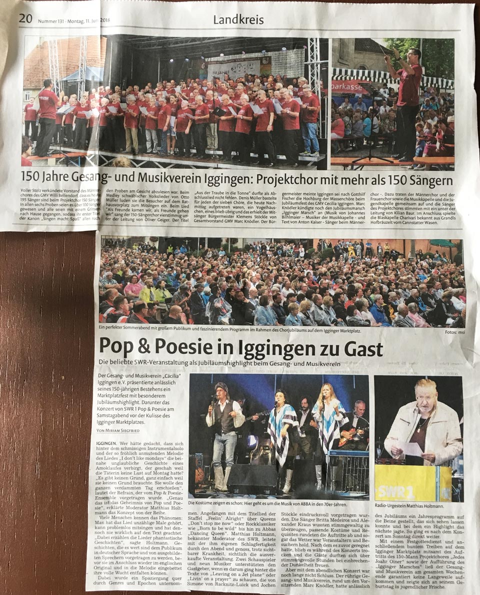 Remszeitung nach Veranstaltung 11.06.2018